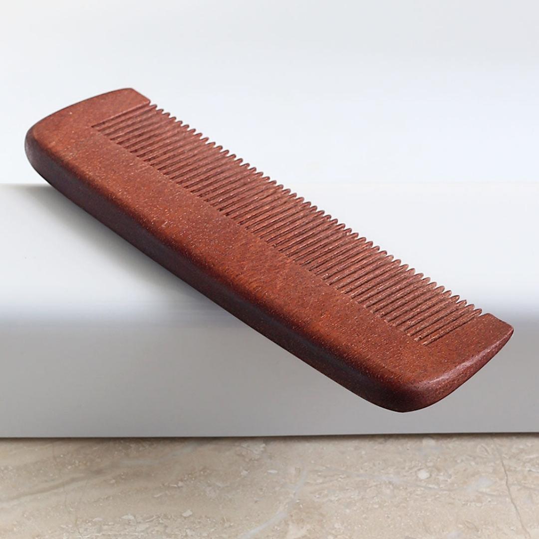 wide tooth and fine tooth Solid wooden combs made from the beech tree.