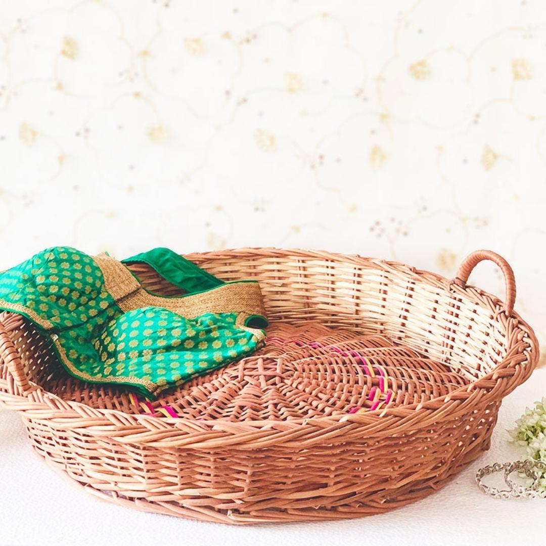 Trousseau basket handcrafted for weddings and functions.