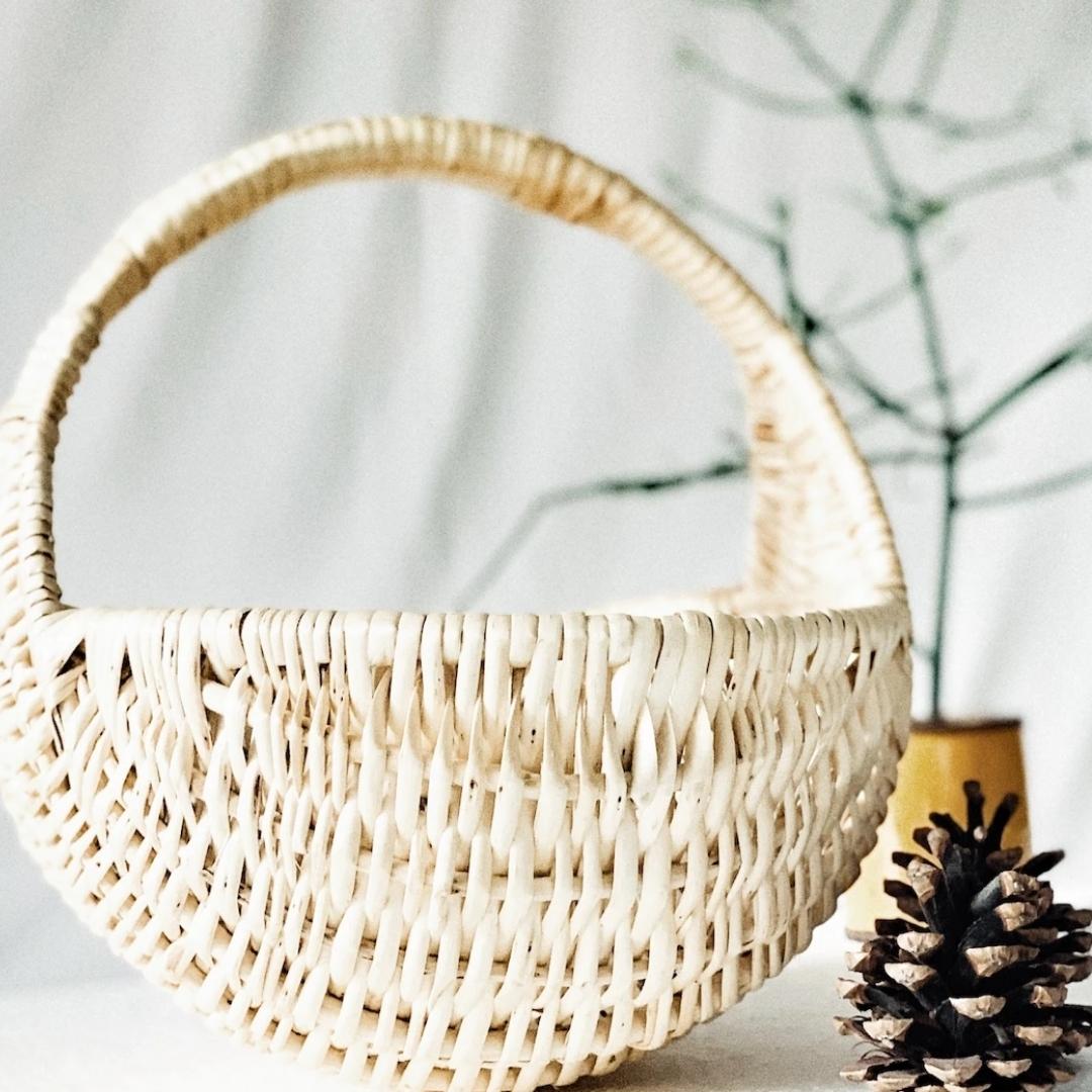 Half Moon Basket Use for plants fruits, bread, flowers, as planters or for gift hampers.