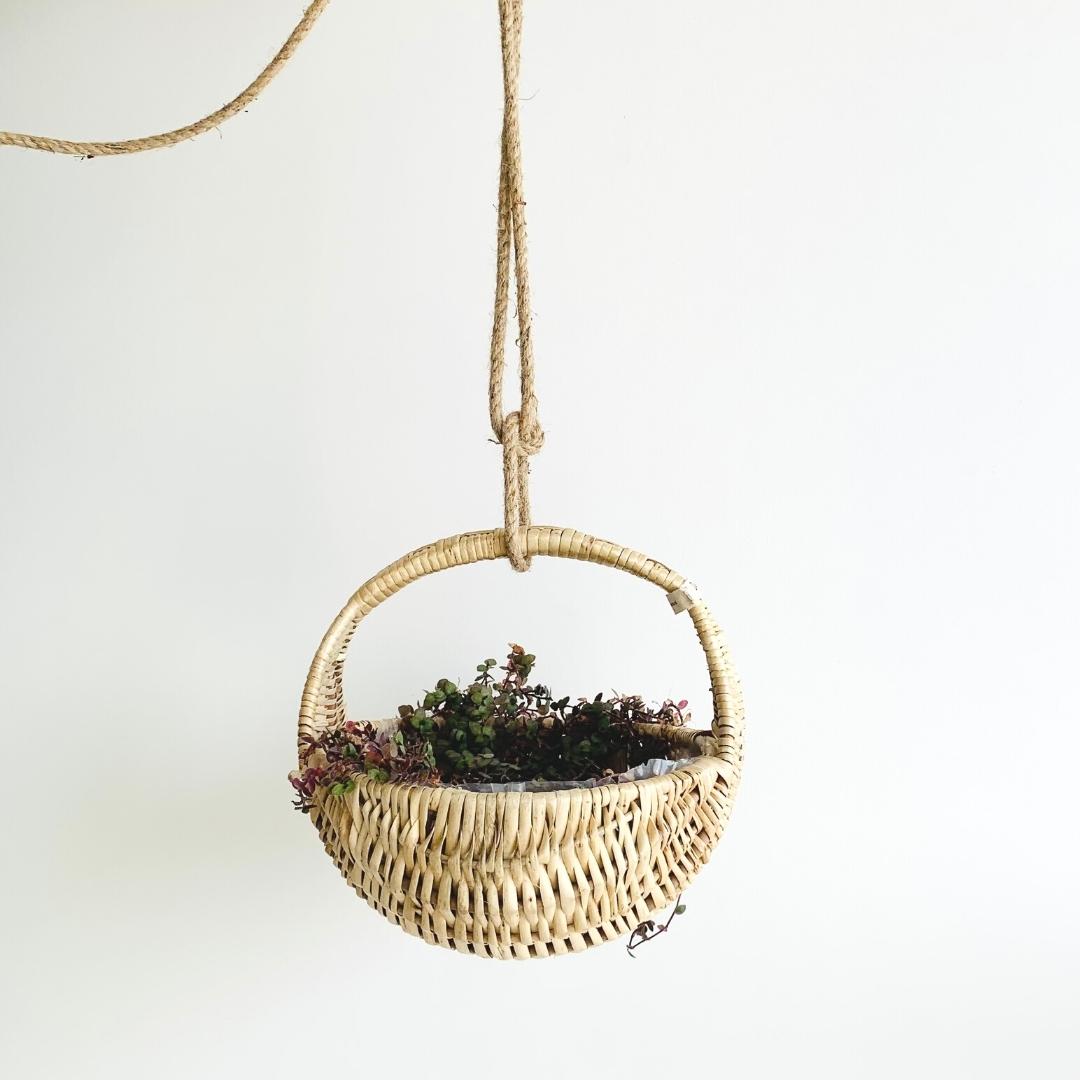 Half Moon Basket Use for plants fruits, bread, flowers, as planters or for gift hampers.