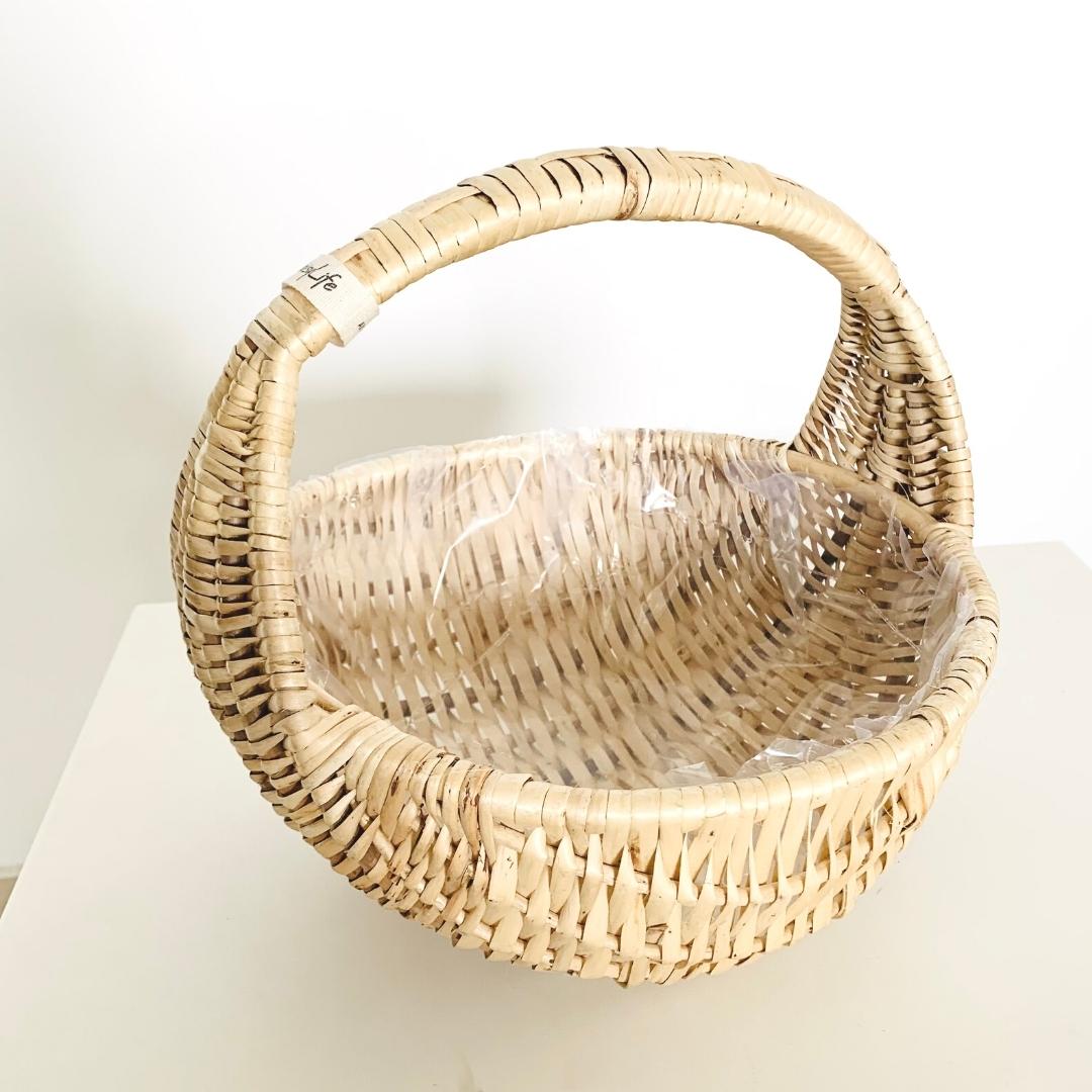 Half Moon Basket Use for plants fruits, bread, flowers, as planters or for gift hampers.