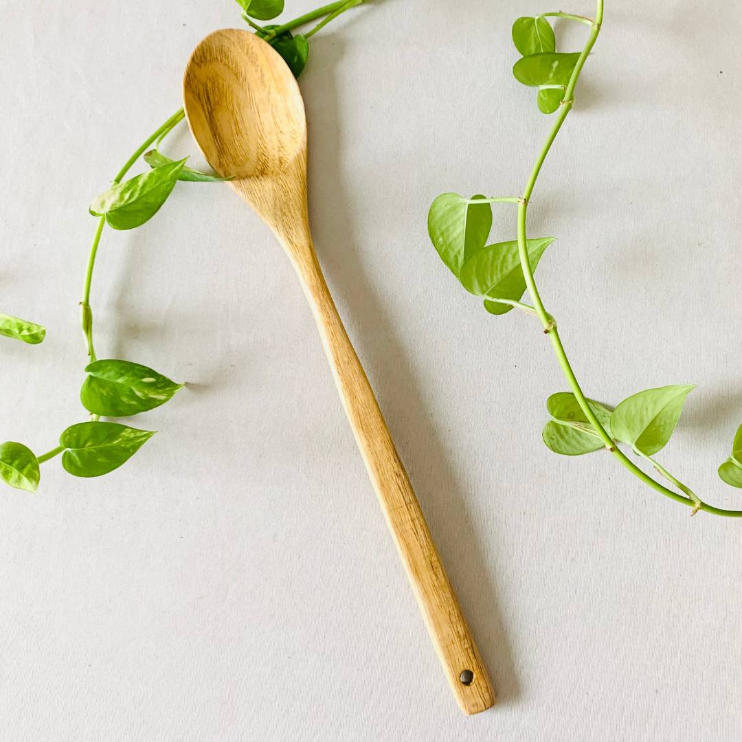 DAIYSLIFE Natural and Eco-Friendly Bamboo Spatula Spoons for non-stick pans