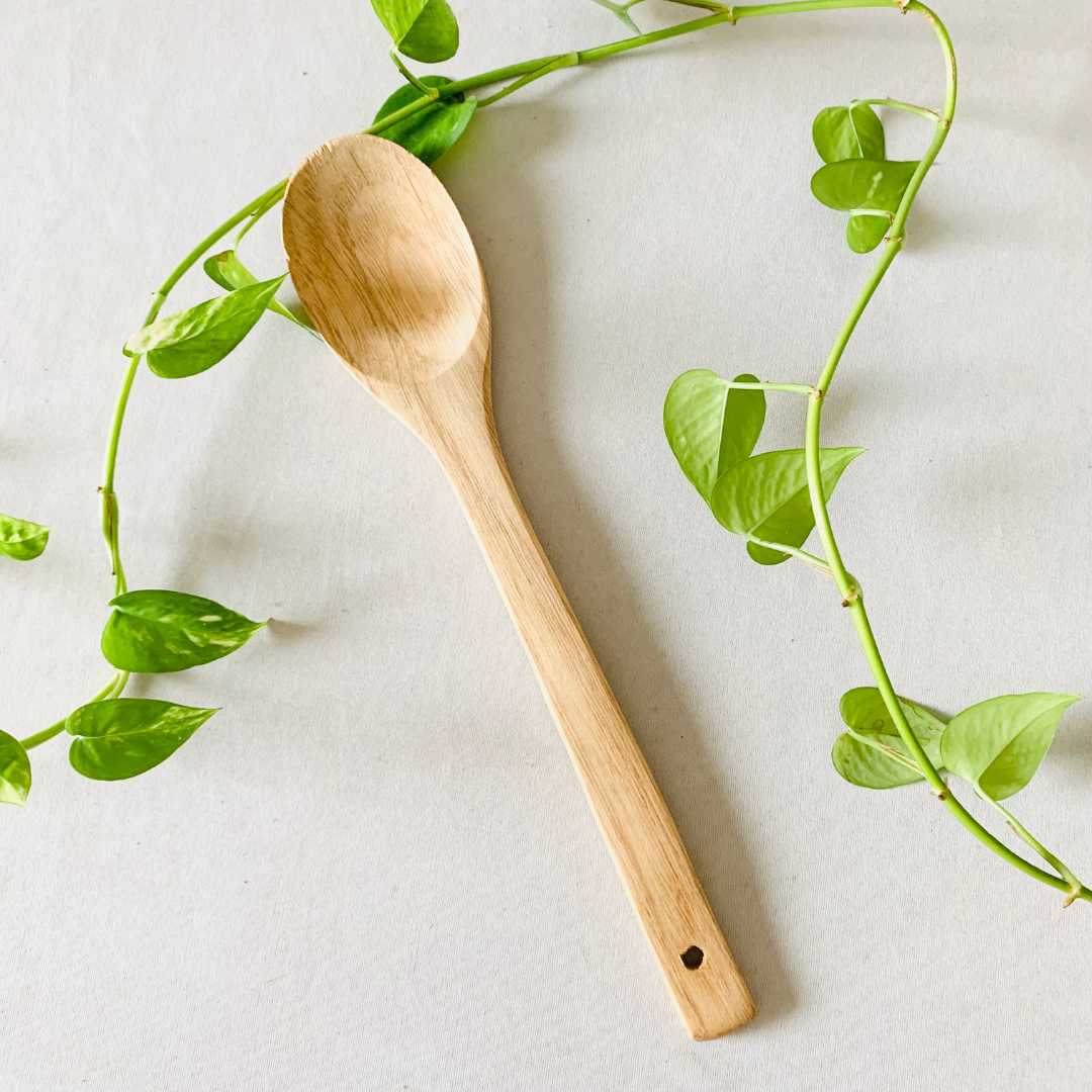 DAIYSLIFE Natural and Eco-Friendly Bamboo Spatula Spoons for non-stick pans