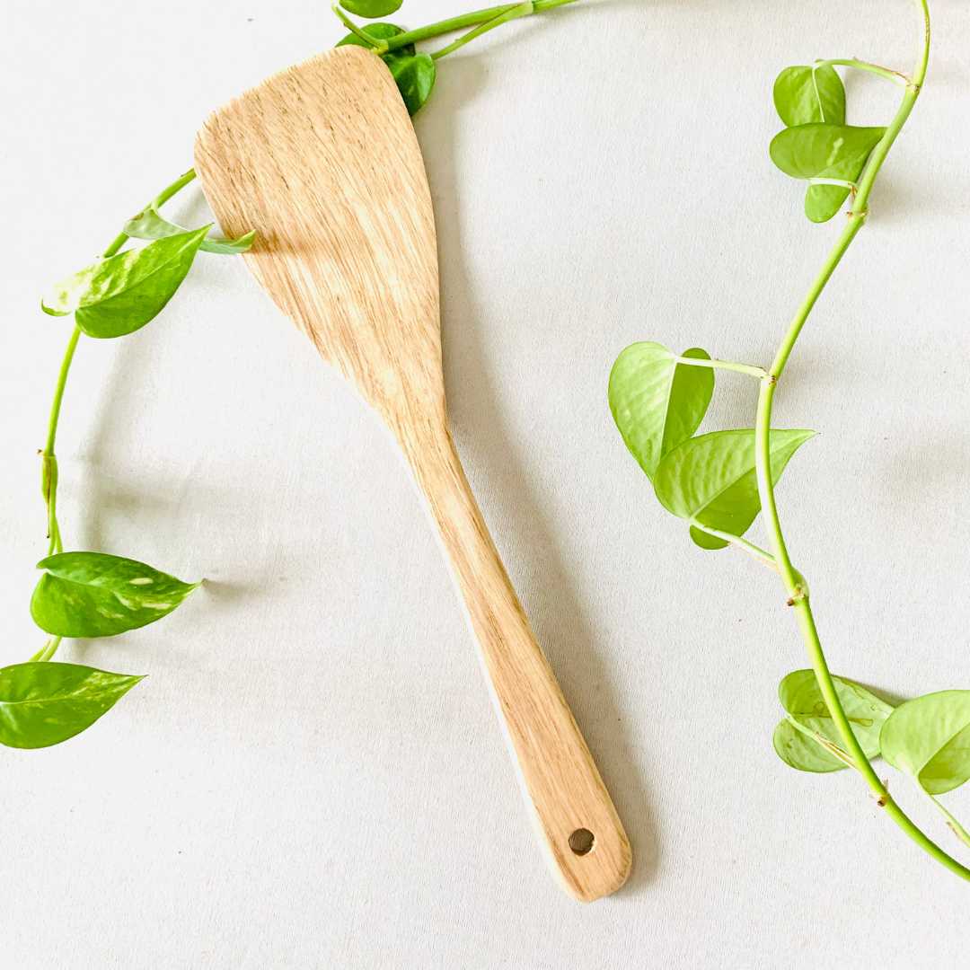 DAIYSLIFE Natural and Eco-Friendly Bamboo Spatula Spoons for non-stick pans