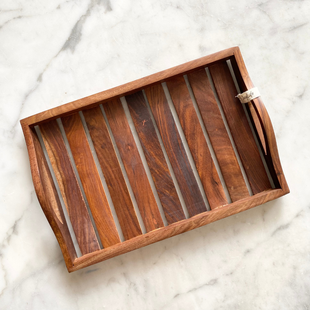 Natural Wooden antique tray 
