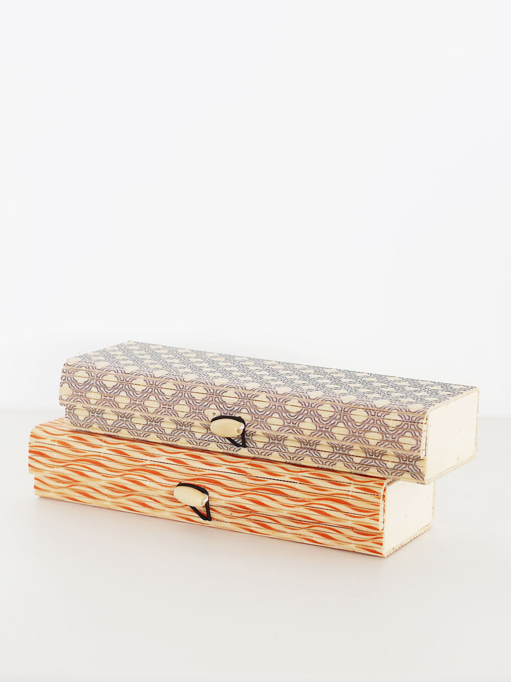 Natural bamboo box for storage and as spectacle case