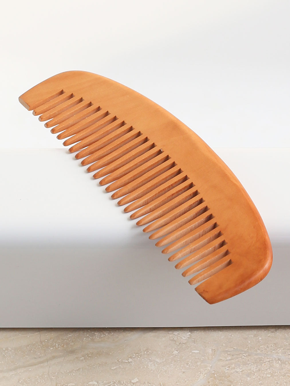 Natural light wood combs for thick healthy hair