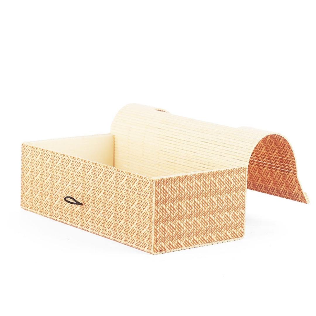 Beautiful, lightweight bamboo tissue box for natural, light, modern aesthetics in city homes.