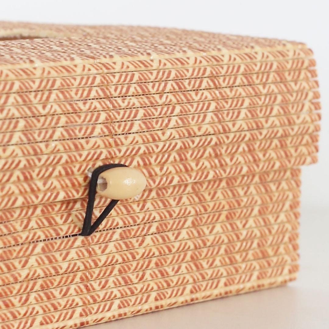 Beautiful, lightweight bamboo tissue box for natural, light, modern aesthetics in city homes.