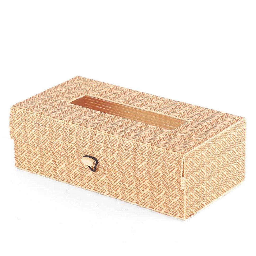 Beautiful, lightweight bamboo tissue box for natural, light, modern aesthetics in city homes.