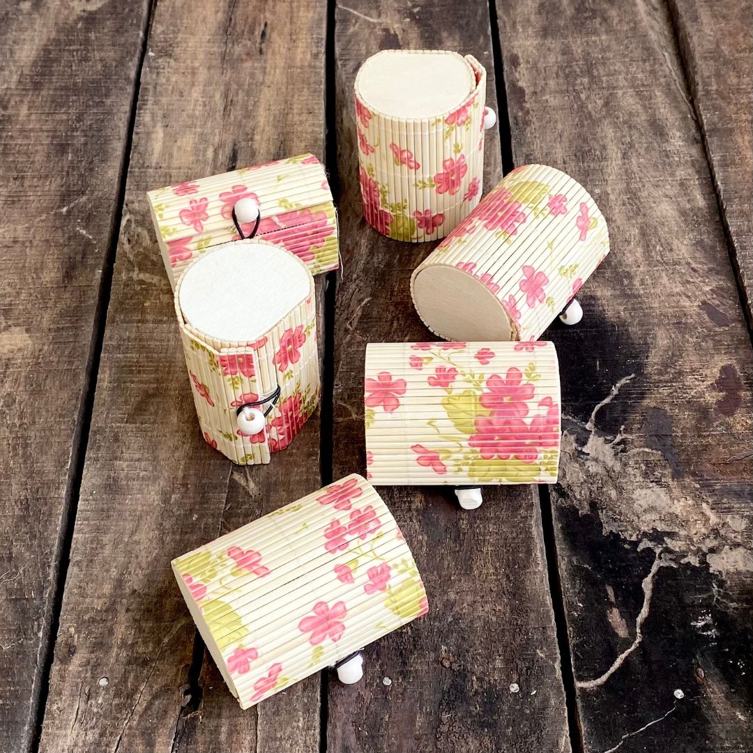 Pink floral gift box set of 6