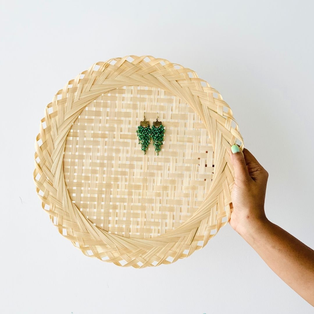 DaisyLife Round Bamboo Mesh Mat 