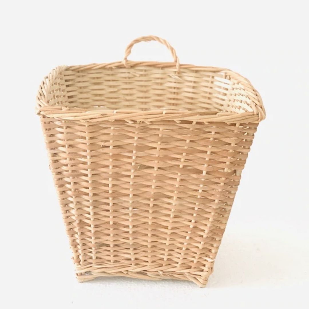 Square Hanging Wicker Planter