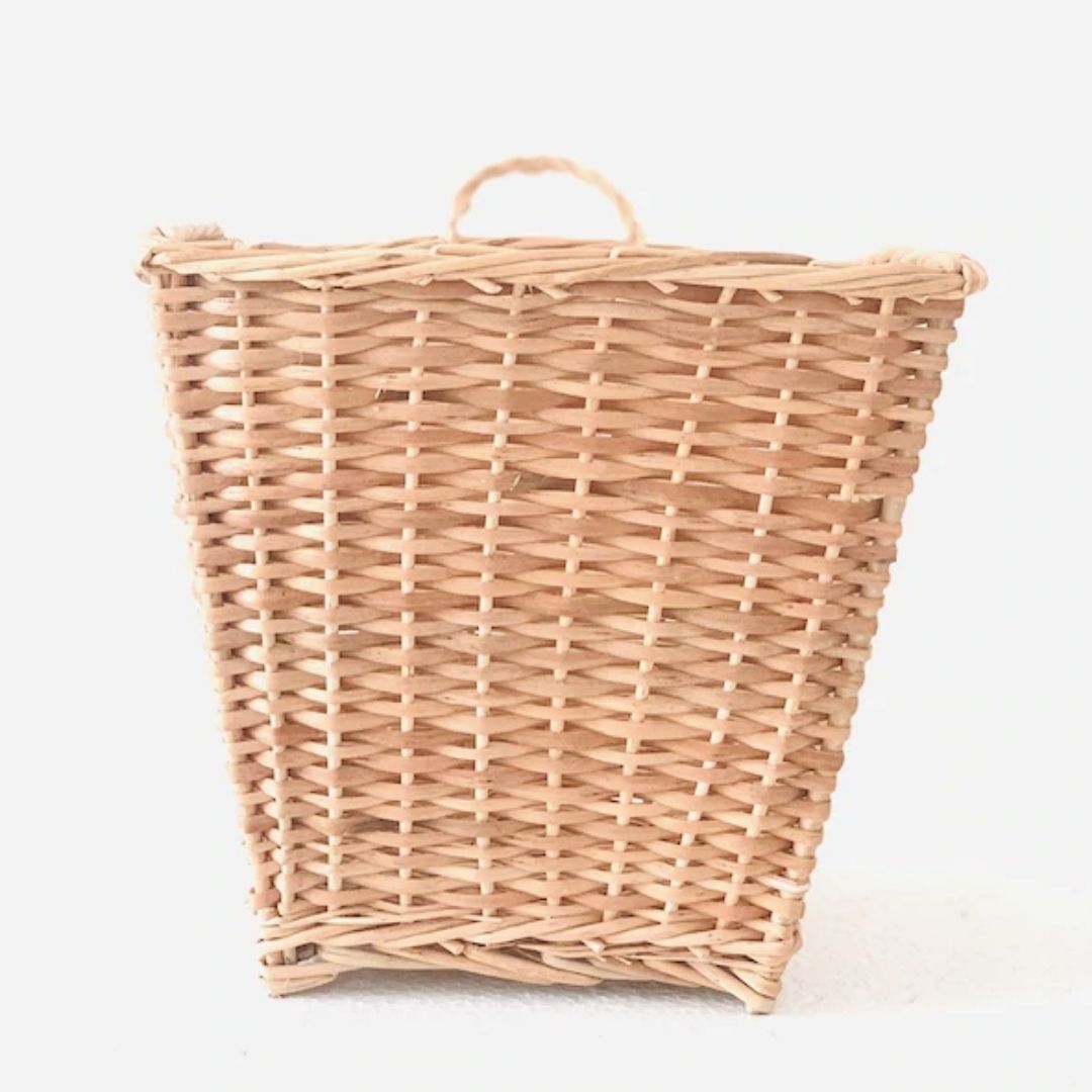 Square Hanging Wicker Planter