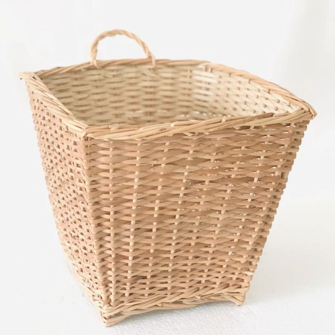 Square Hanging Wicker Planter