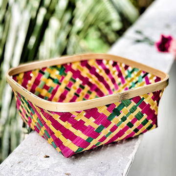 Square Bamboo Basket