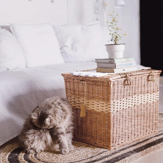 Wicker Box- Laundry/ Storage Basket (Made to order)
